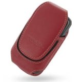 Pdair Universal Leather Pouch Case (Large - Red) for O2 XDA Atom/XDA Atom Exec