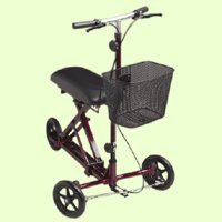 Medline Weil Knee Walker, Burgundy