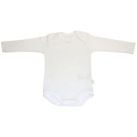 Cambrass Long Sleeved Tricot Bodysuit (White, 18 - 24 Months)