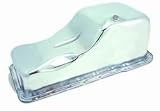 Oil Pan OEM Style w/Front Sump Chrome Plated Steel Stock Capacity