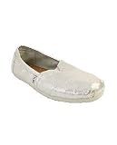Toms Shoes The Glittery Slip On in Silver,Shoes for Women