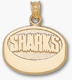 San Jose Sharks Puck Charm/Pendant
