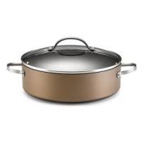 Anolon Advanced Bronze 11-Inch, 5-Quart Covered Sauteuse with Glass Lid by Anolon