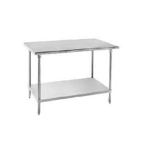 Advance Tabco 14-Gauge Stainless Steel Top - Flat Top w/ Undershelf - Model SS-303