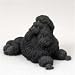 Poodle, Black Original Dog Figurine (4in-5in)