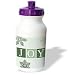 Patricia Sanders Christmas - Green Joy and Snowflakes- Holiday Inspirations - Water Bottles