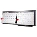 Quartet Products - 2-Month Wall Calendar, Four Markers, 3'x1', Graphite Frame - Sold as 1 EA - Two-M