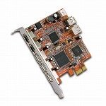 �Z���`�����[ �|�[�g�𑝂₵�^�C IEEE1394a x3 USB2.0 x4 PCIe�ڑ��J�[�h CIF-U2P4/FW4P3