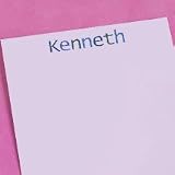 Personalized Stationary Gifts - Blue Name Stationery and Envelopes