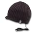 Tooks VIZOR Headphone Hat With Built-in Removable Headphones - COLOR: BLACK