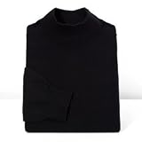 Cotton/Silk Long Sleeve Mock