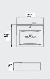 sink BALLISTA - 18" Inch Round Modern Pedestal Sink SOLID SURFACE Corian Acrylic Resin Cultured Marble Contemporary