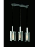 Sonneman Zylinder 3-Light Modern Pendant Chandelier