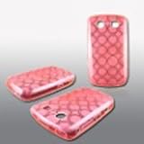 PINK SOFT CRYSTAL SKIN GEL COVER CASE WITH MULTI DOT FOR BLACKBERRY CURVE 8900