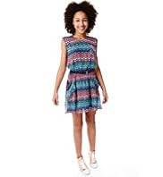 Limited Heart Print Dress with Belt