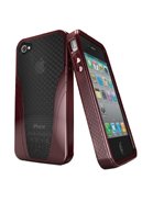 iSkin Solo VU Iphone 4/4S Case Red - iSkin UNSLVU4-RD