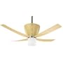 Hunter Valhalla Ceiling Fan 23590- Blonde Beech with 4 Blonde Beech Curved Wood Blades