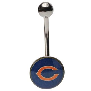 Chicago Bears NFL Football Belly Button Ring - Free Shipping!