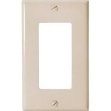 Leviton Single Gang Almond Wall Plate 017-80401-00A