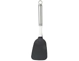 Kitchen Craft Prof S/Steel Non-Stick Long Oval Handled Flexible Turner