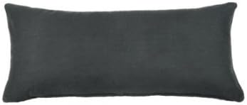 Thread Spin Hotel Collection 2 Piece Body Pillow Cover 600 Thread Count Egyptian Cotton Sateen Size 20" X 54" inches Color Elephant Grey.