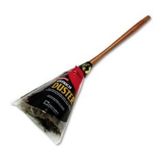 UNISAN Professional Ostrich Feather Duster, Wood Handle, 20l, Gray