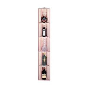 Traditional Redwood Corner Bottle Display Shelf by 