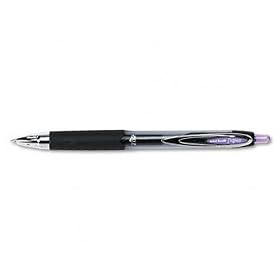uni-ball 70221 - Signo Gel 207 Roller Ball Retractable Gel Pen, Purple Ink, Medium, Dozen-SAN70221