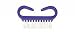 Nail Brush, Purple, White Nylon Bristles 50/bx(bx price), 20/BX