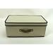 Tools & Hardware : Wide Fabric Storage Box (Beige) (7.5"H x 10.2"D x 18.5"W)
