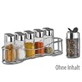 Rosenstein & S�hne 6 Gew�rzstreuer aus Glas mit geschwungenem St�nder