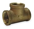 Industrial Grade 1VEZ7 Tee, Red Brass, 1 In, 150 PSI, Class 125