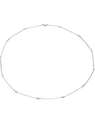 14K White Gold 18.00 Inch/1/6 Ct Tw Diamond Necklace