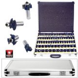 80-piece High Quality 1/2 2 & 3-blade Tungsten Carbide Router Bit Set