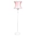 Ridged Floor Lamp with White Base