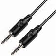Cables Unlimited AUD-1100-25 3.5mm Male to Male Stereo Cable (25 Feet, Black)