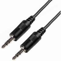 Cables Unlimited AUD-1100-25 3.5mm Male to Male Stereo Cable (25 Feet, Black)