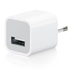 MaryCom Power Cube 220V Mini Ladegerät Steckdose auf USB in Weis / Speziell für Apple Produkte , iPod Shuffle , iPod Video, iPod Mini, iPod Nano , iPod Touch , iPhone / Extrem klein 4,5x2,5 cm