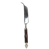 Decorative Cheese Knife With Dyed Bone Bamboo Shaped Handles Set 2 by 