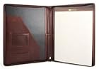 Bosca Old Leather Collection Zippered Letter Pad Dark Brown