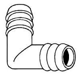 Conduit Fittings: ANDERSON BARROWS METALS 53765-06/52653B HOSE BARB ELBOW FITTING 3/8" (PACK OF 10)