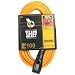 Coleman Cable 02738 12/3-Wire Gauge Super Heavy Duty Outdoor Jobsite Power Extension Cord with Locking Plugs, 100-Feet