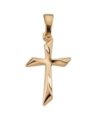 Dazzling Holy Cross in Solid 14 Karat Yellow Gold 18.50X13.00 MM