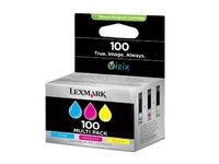 Lexmark No.100 Combo Pack Ink Cartridge - Cyan/Magenta/Yellow
