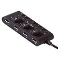 Xystec USB2.0 Hub mit 7 Ports / einzeln schaltbar und Kontroll LED