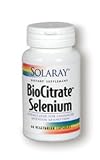 BioCitrate Selenium 60 Caps 200 mcg - Solaray