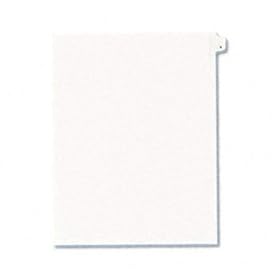 Allstate-Style Legal Side Tab Divider, Title: A, Letter, White, 25/Pack