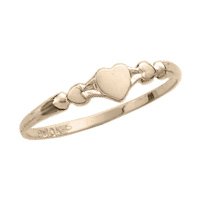 10kt. Gold Children's Heart Shaped Ring