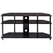 50 Plasma TV Stand - Black Glass (Black/Black) (25H x 53W x 18D)