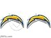 NFL SAN DIEGO CHARGERS Official Jibbitz Crocs Shoe Charms NEW COMPLETE SET